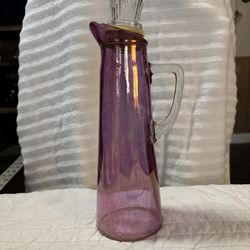 Vintage Amethyst Glass pitcher