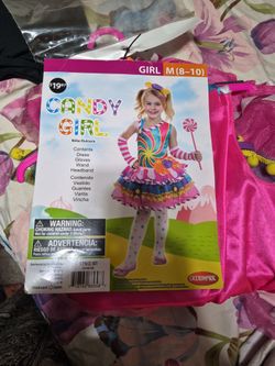 Halloween costume candy girl
