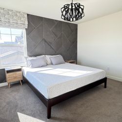 Solid Wood King Bed frame