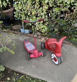 Radio Flyer Grow With Me Beginner Kids' Kick Scooter & Pedal Scooter for Toddlers $20 Ea $30 For Both $30