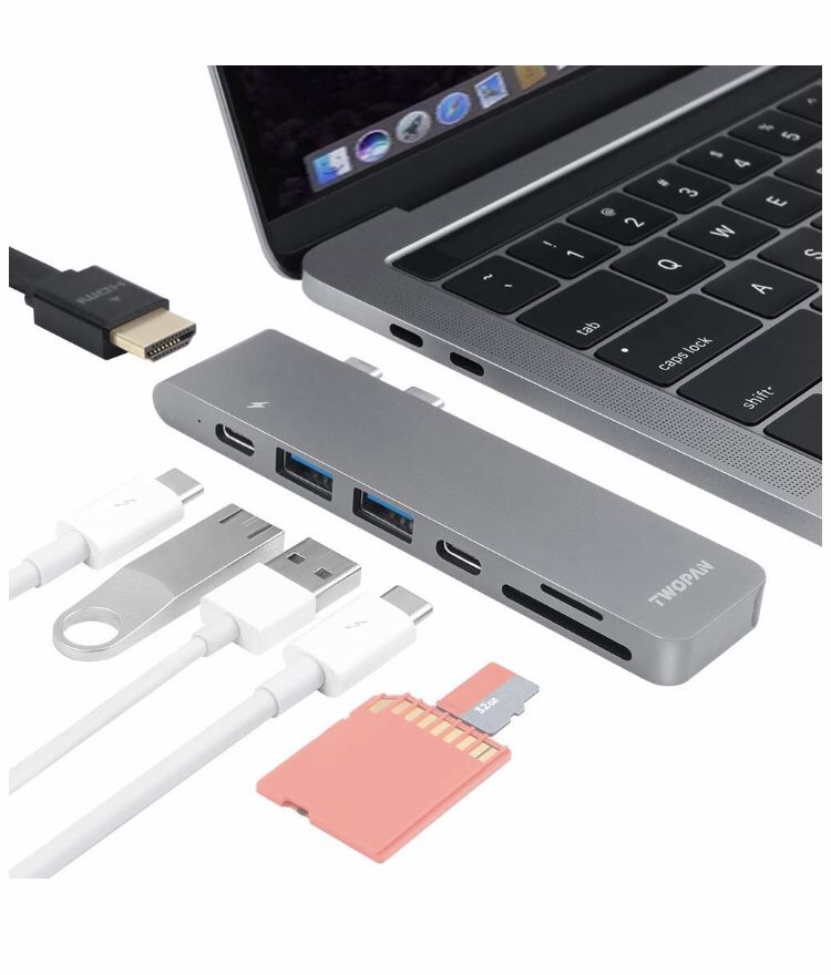 USB C Hub T8-H, USB-C to USB 3.0/4K HDMI Adapter USB-C Digital AV Multiport Adapter