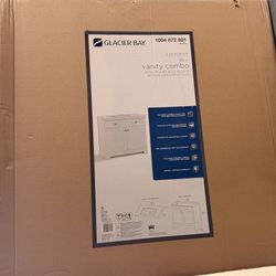 30 Inch Vanity Combo With Topping Sink, White