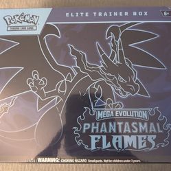 Sealed Pokemon Phantasmal Flames ETB Elite Trainer Box