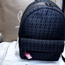 Christian Louboutin Zip N Flap Jacquard Mono Backpack Mint 