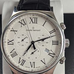 Claude Bernard Swiss Chronograph Dress Watch with Sapphire Crystal #10217-3-AR