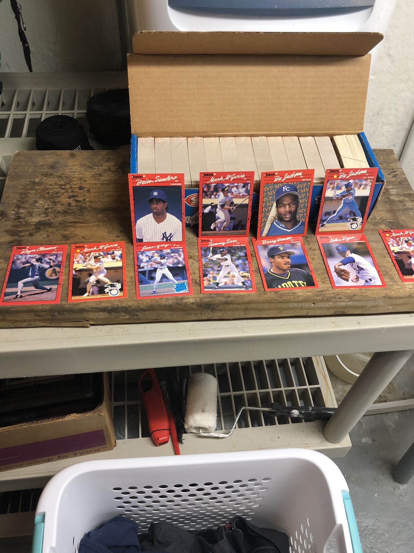 Complete sealed set of 1988 Donruss baseball cards PLUS 10 cards from 1989 in perfect Condition.