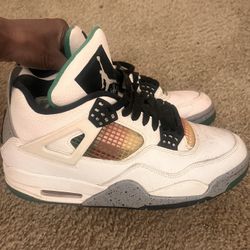  Jordan 4 Retro Lucid Green Rasta Women