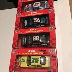 Set of 4 Racing Champions NASCAR 1:24 Scale Die Cast Stock Car Replicas