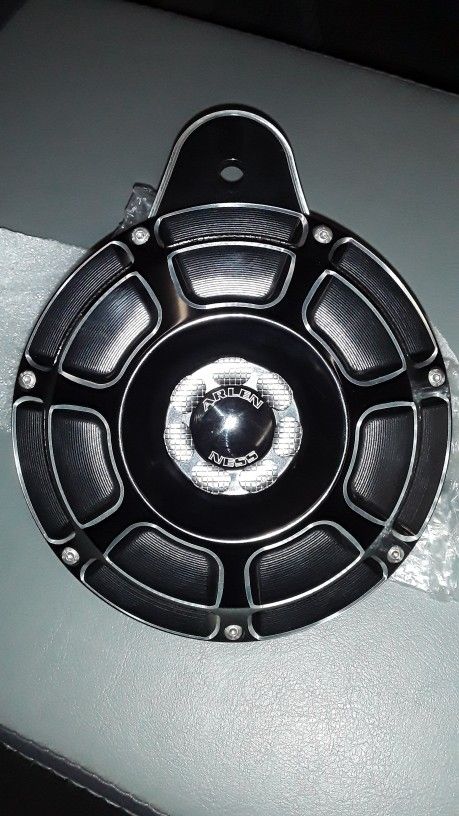 Arlen Ness Beveled Black Universal Horn Kit