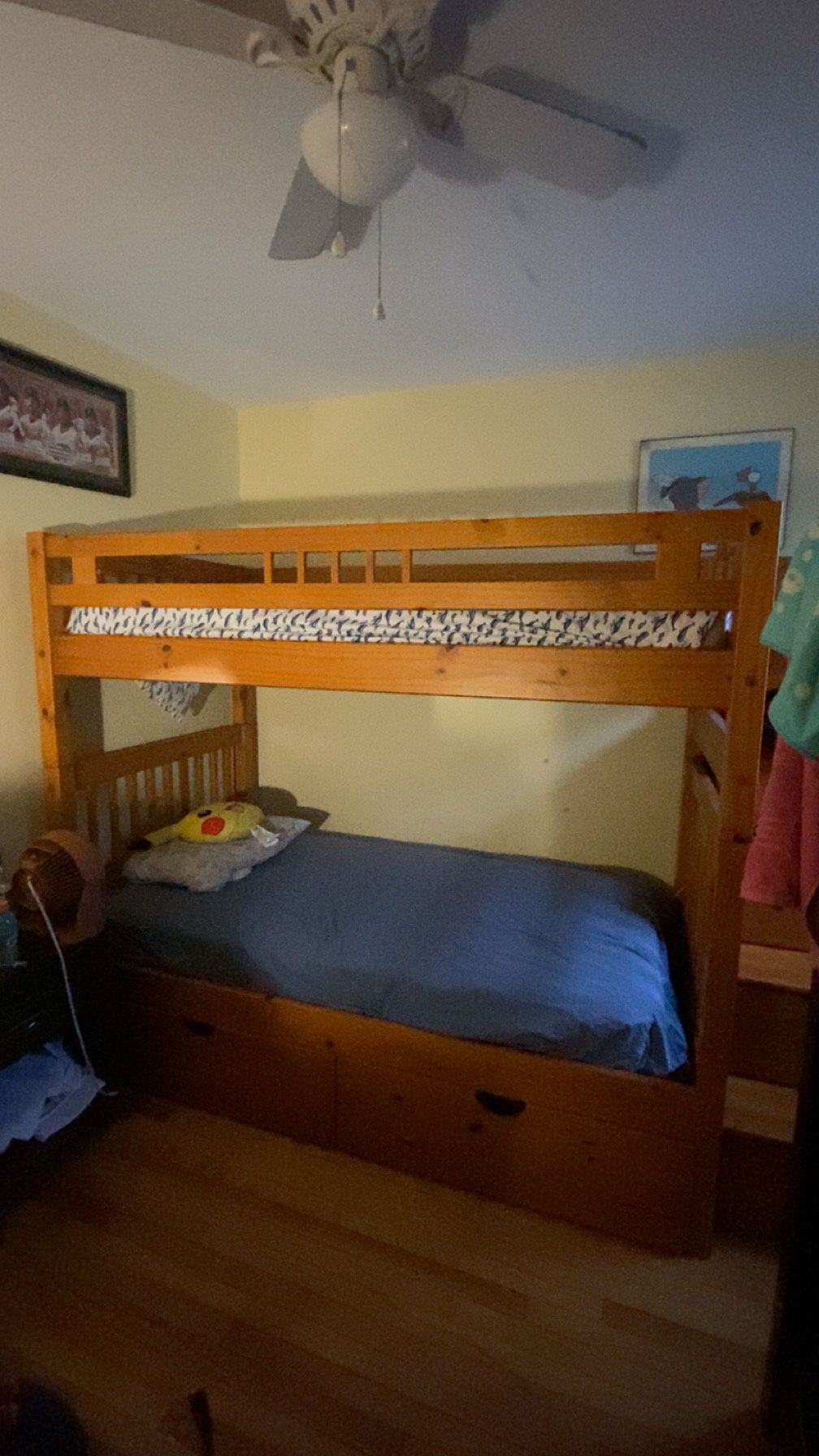 Twin Size Bunk Bed(come With Mattress) Read Dis 