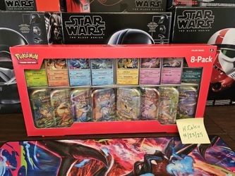 Pokemon TCG Prismatic Evolutions Costco 8 Pack Mini Tins Set + Promos New Sealed