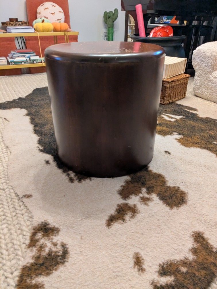 Crate & Barrel Drum Side Table