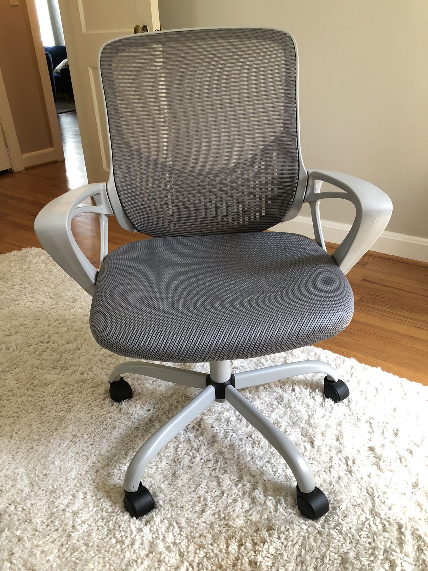 Gray Swivel Desk Chair