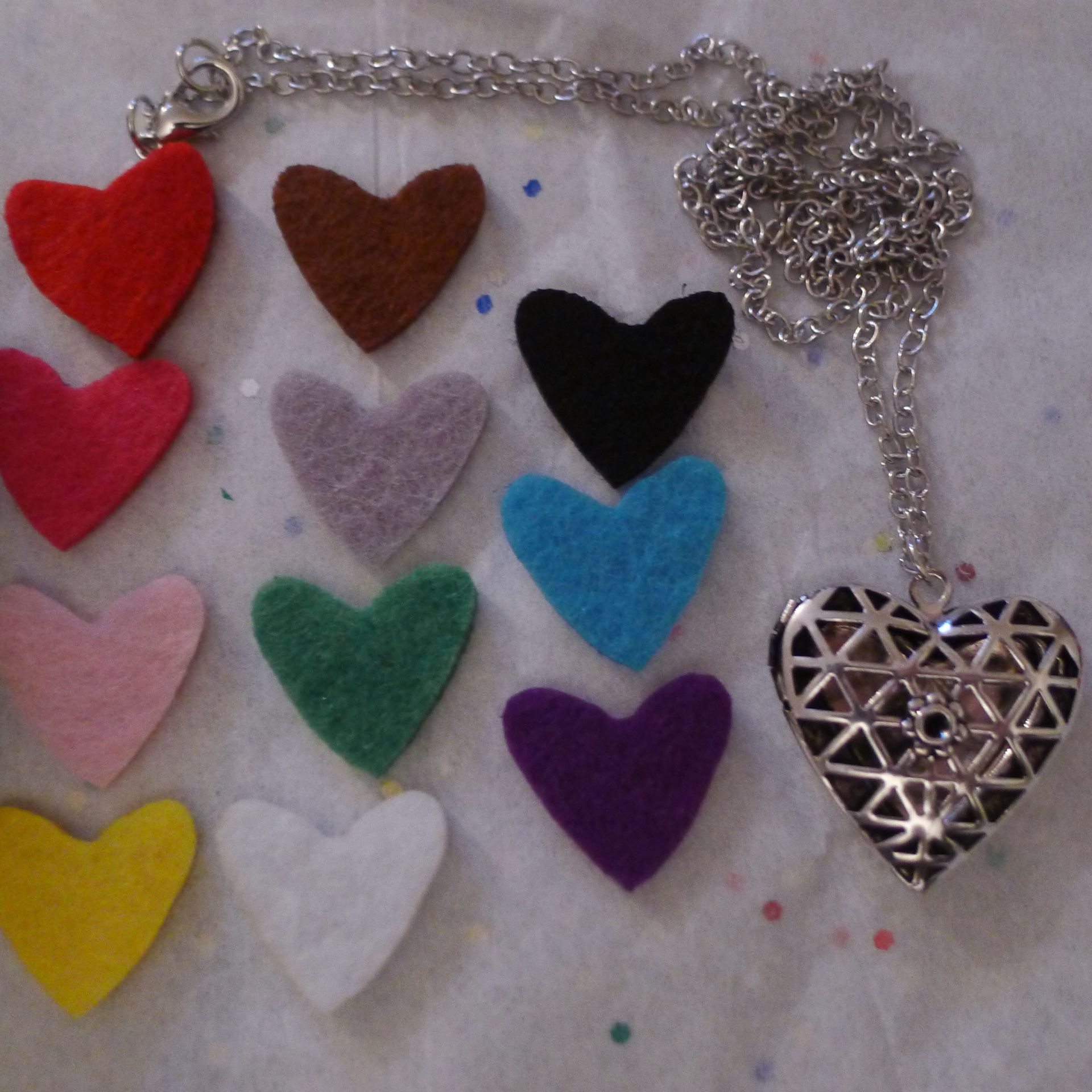 Heart Essential Oil Diffuser Necklace