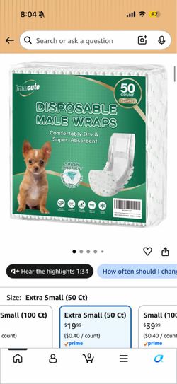Male dog wraps