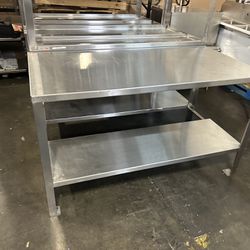 Industrial Grade Stainless Steel Welded Work Tables 