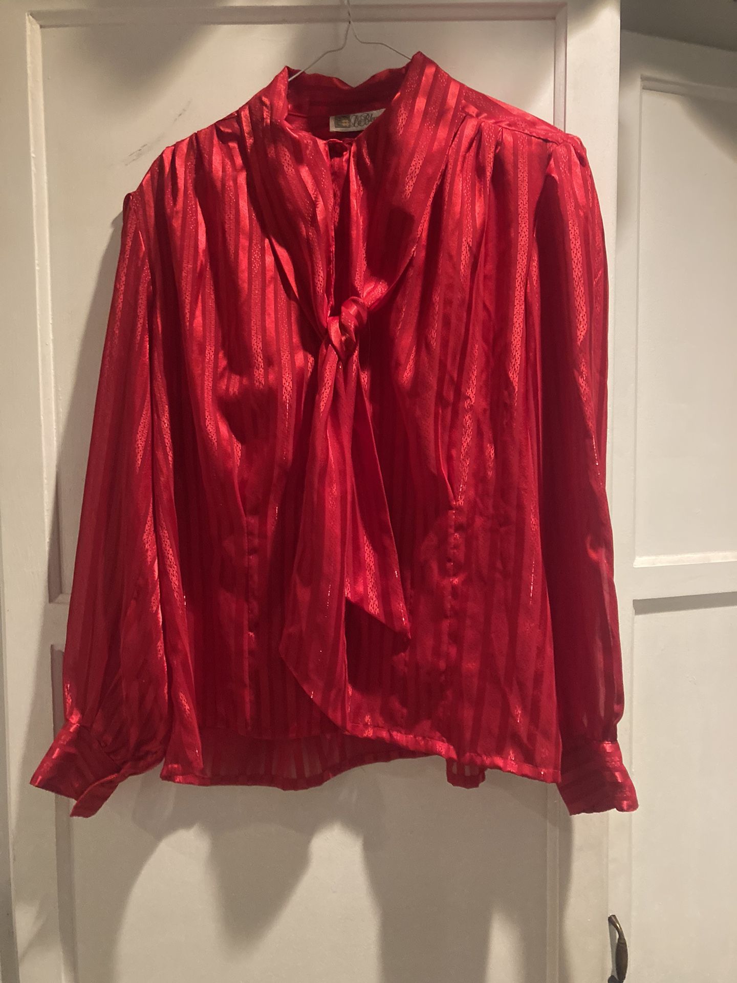 Vintage Red La Blouse 18W (38)