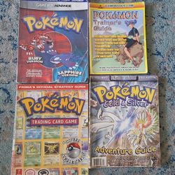 Vintage Pokemon Official Card Game Guides