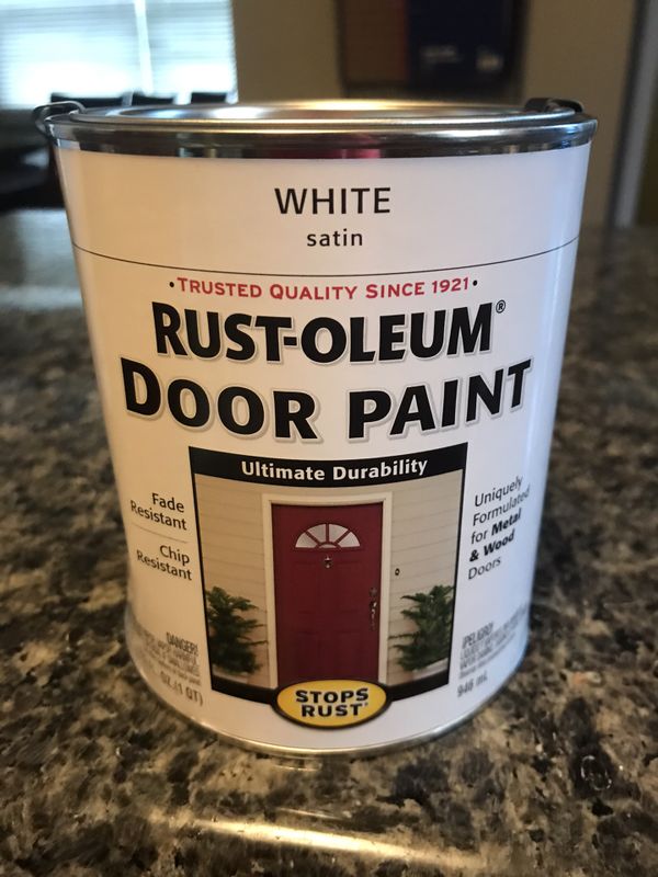 Rustoleum door paint satin white for Sale in Arlington Heights, IL