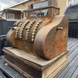 Antique Vintage Cash Register (National) – Rustic Display Piece