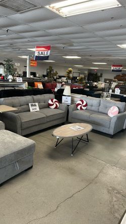 Grey Sofa & Loveseat 2-PC Set OfferUp Special Sale!