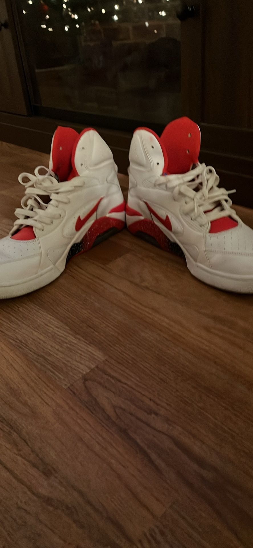 Nike Air Force 180 Mid White Hyper Red