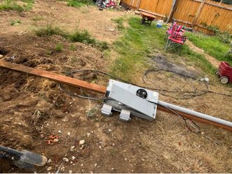 Temporary electric pole