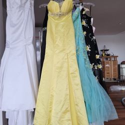 Ja Joli Mode Yellow Gown Dress Prom