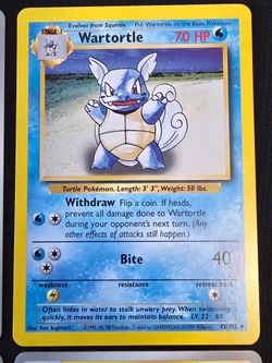 Pokemon Card Wartortle