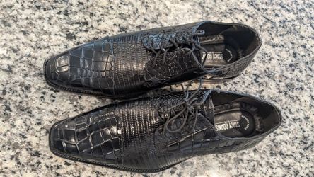 14 Size Stacy Adams Genuine Leather Black Leather