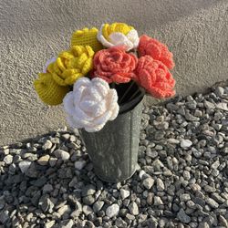 crochet Bouquet Of Roses