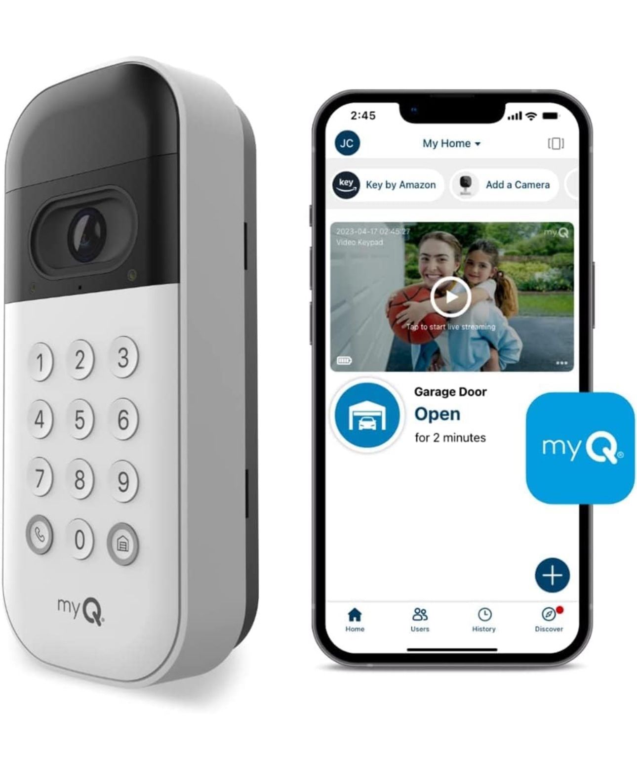 Liftmaster VKP1-LM MyQ Video Keypad with Camera, WiFi, and Smartphone Control For Garage Door New !!