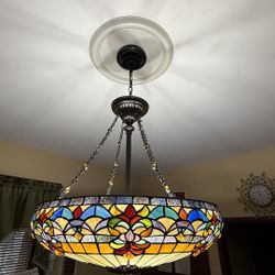 Belle Fleur 4-Light Vintage Bronze Pendant by Quoizel