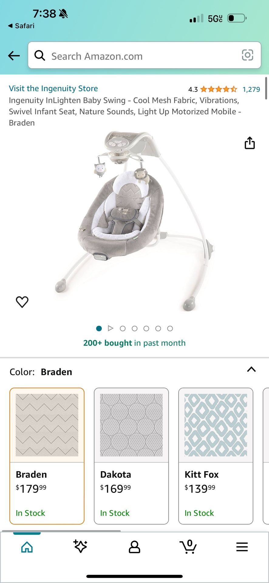 Ingenuity Baby Swing