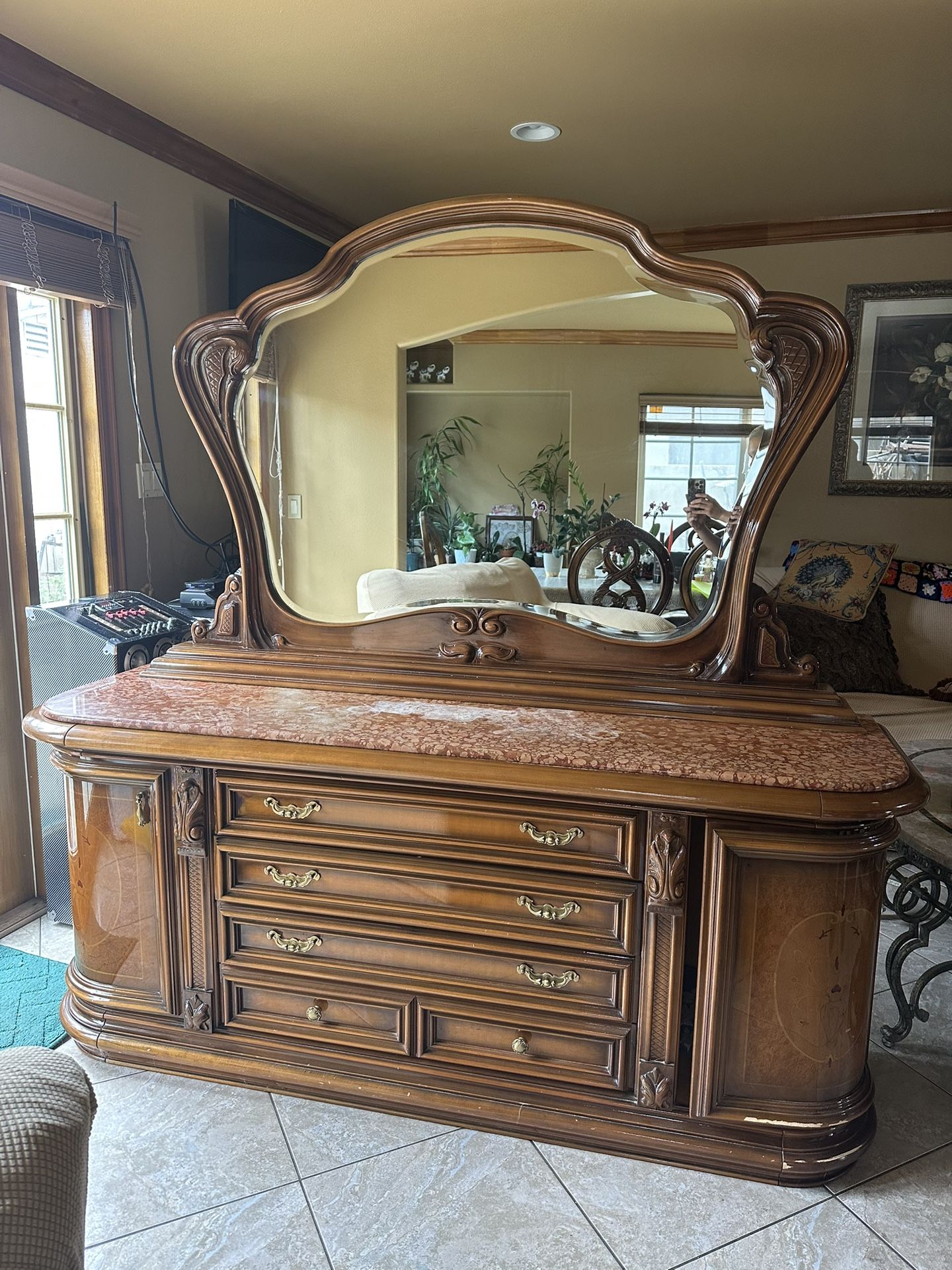 Marble Top Dresser
