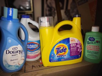Cleaning & Laundry Supply Bundle - Tide, Downy, Clorox, Soilove