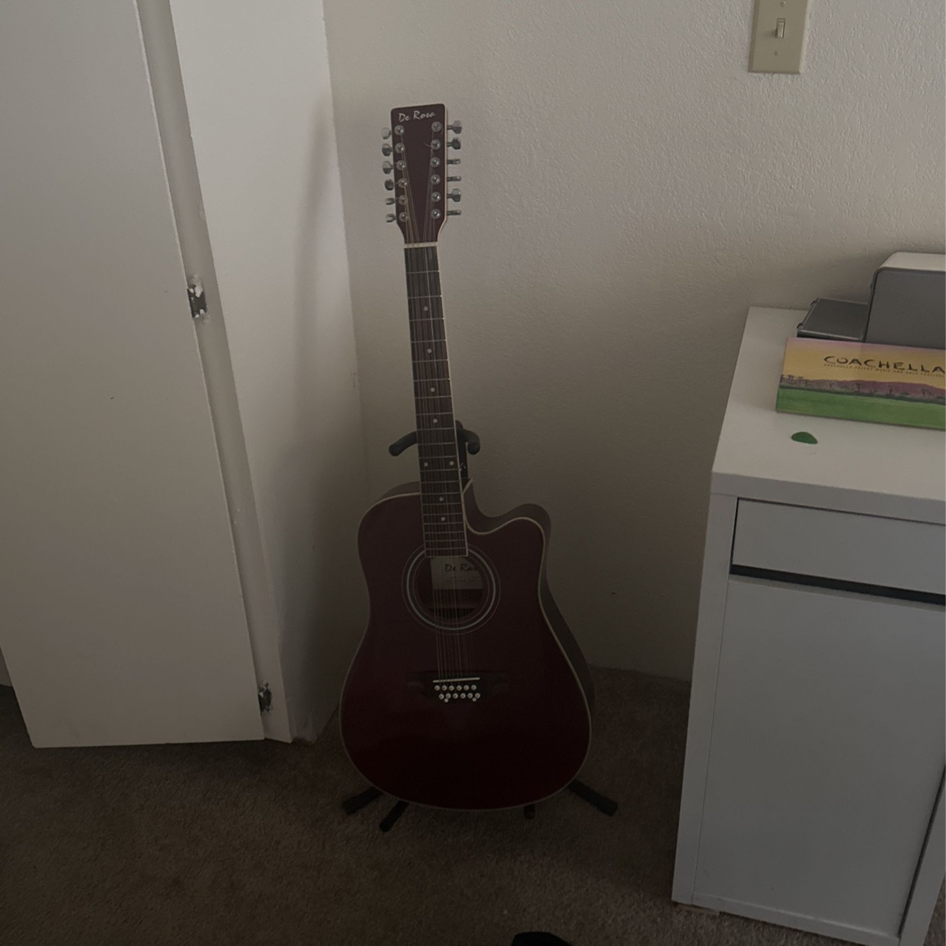 Derosa 12 string acoustic guitar 