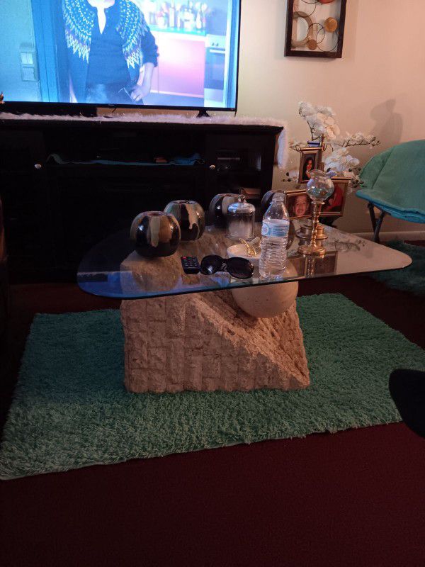 Center And Two End Table Glass