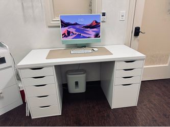 White desk