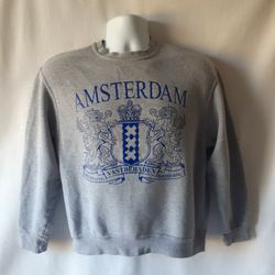 Amsterdam boys gray long-sleeve sweatshirt size S 