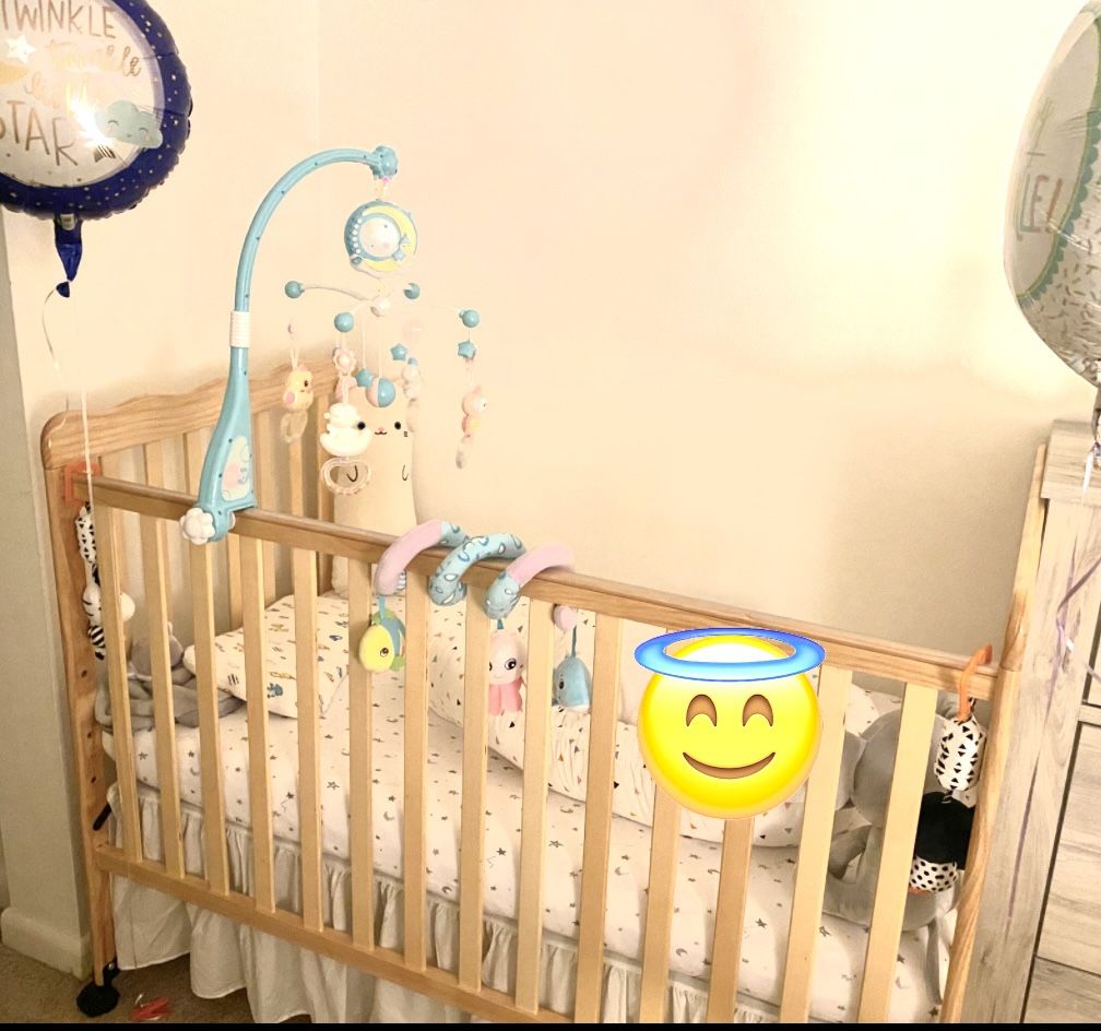 Baby Crib (Convertible To Toddler Day Bed) 