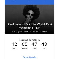 Brent Faiyaz LA Ticket 