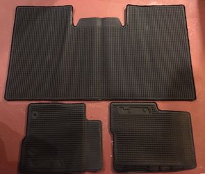 2014 F150 Ford Black Rubber Floor Mats 3pc