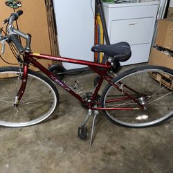 GT Arette Hybrid Bike - 700c Wheels - 21 Speed - [Frame Size]  Vintage 90s GT Arette - Triple Triangle Frame - Red - [Frame Size]