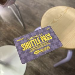Coachella weekend 1 shuttle pass