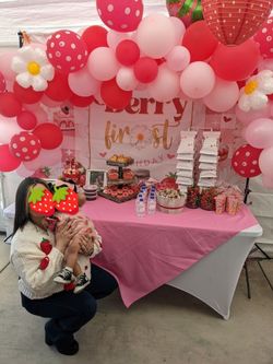Berry First Birthday Party Leftovers
