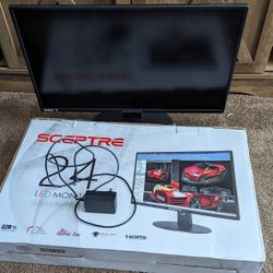Sceptre 24" LED 75Hz HD Monitor Barely Used 