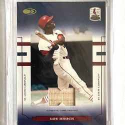 2004 Donruss Game Use Bat Cut Lou Brock 