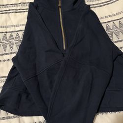 Lululemon Navy Blue And Gold Scuba 