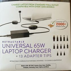 New, Retractable Universal Notebook Charger